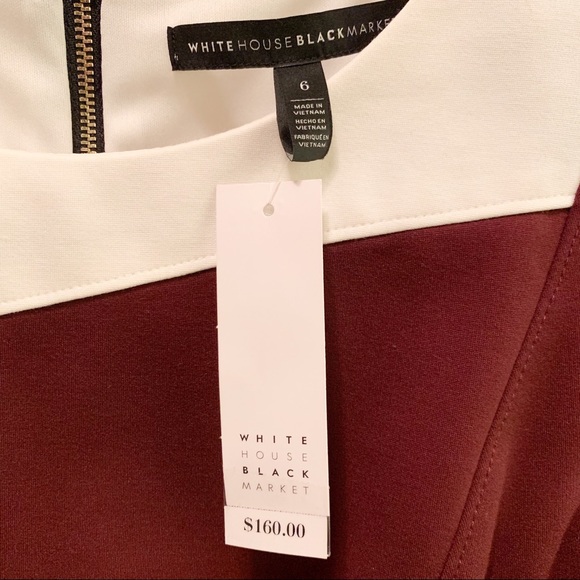 White House Black Market Color Block Dress - Picture 4 of 4